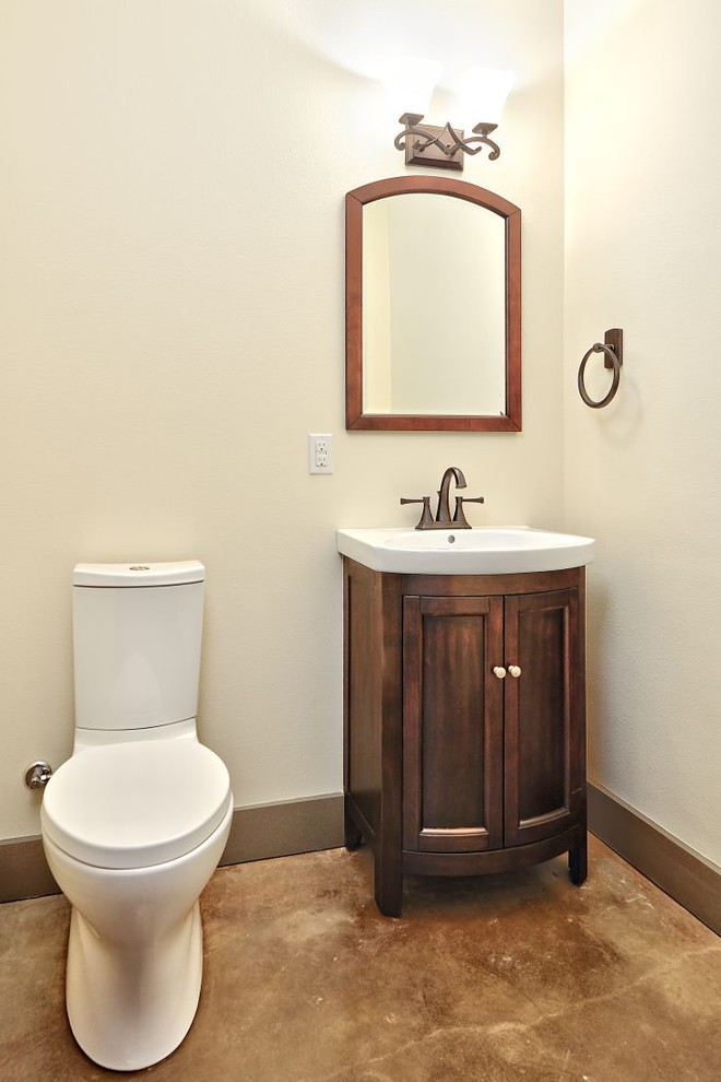 Inspiration for a timeless powder room remodel in Austin