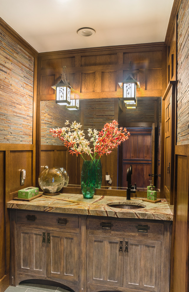 Dobbs Ferry Interior Craftsman Powder Room New York by Daniel