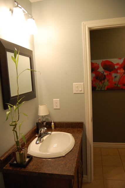 Dreamy Powder Room - Tropical - Cloakroom - Toronto - by Decked Out ...