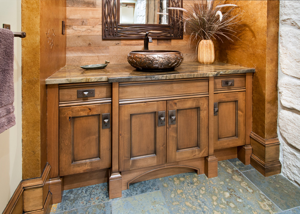 Design ideas for a rustic cloakroom in Vancouver.