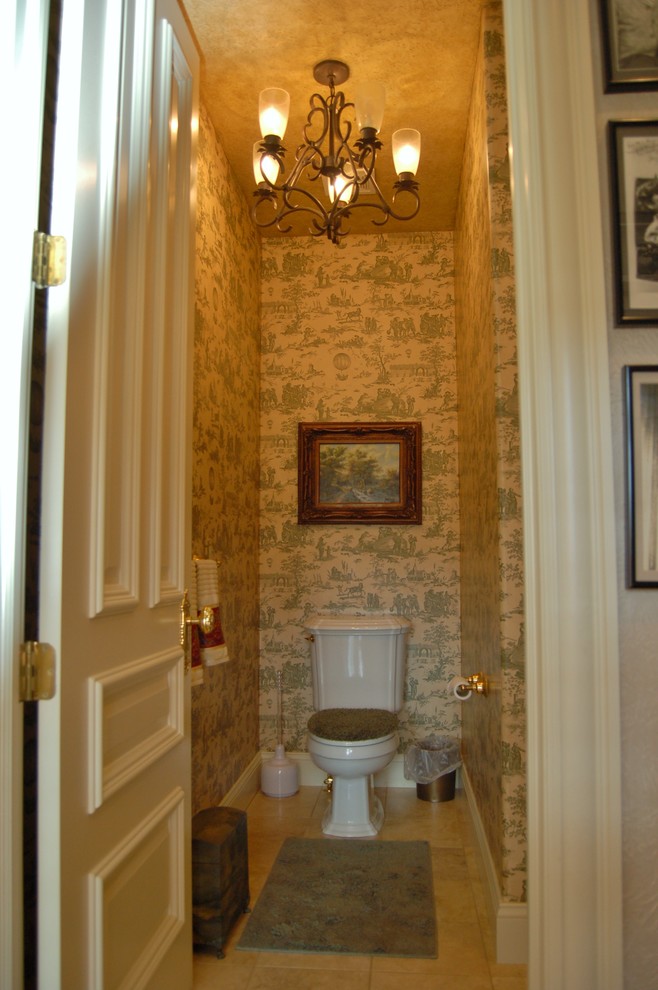 French Country Farm House 'Powder Room' - Traditional - Powder Room ...
