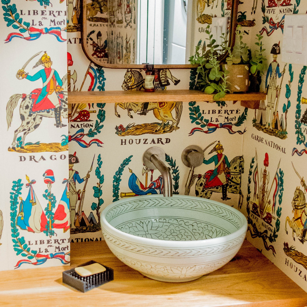 Gayborhood Double Trinity Eclectic Powder Room Philadelphia by