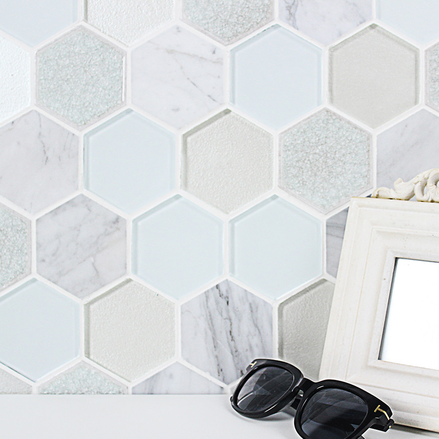 Glass Tile Backsplashes by SubwayTileOutlet Contemporary Powder Room Other by Subway