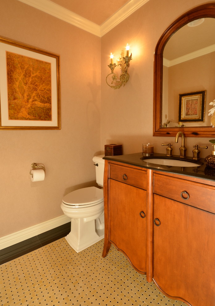 Powder room - eclectic powder room idea in Other