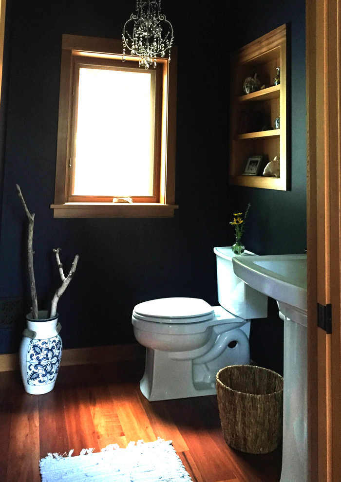 Hale Navy powder room. Contemporary Powder Room New York by Amy