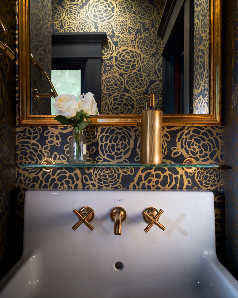 Inspiration for a timeless powder room remodel in San Francisco