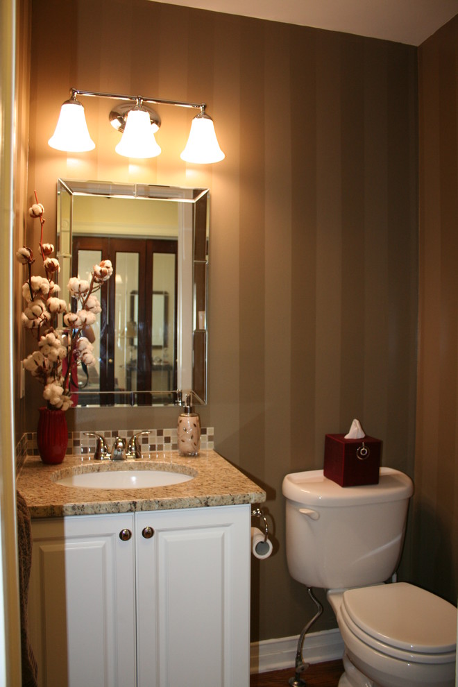 Inspiration for a timeless powder room remodel in Ottawa