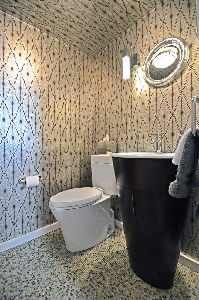 Jewel Box Powder Room Modern Powder Room Philadelphia by AMW