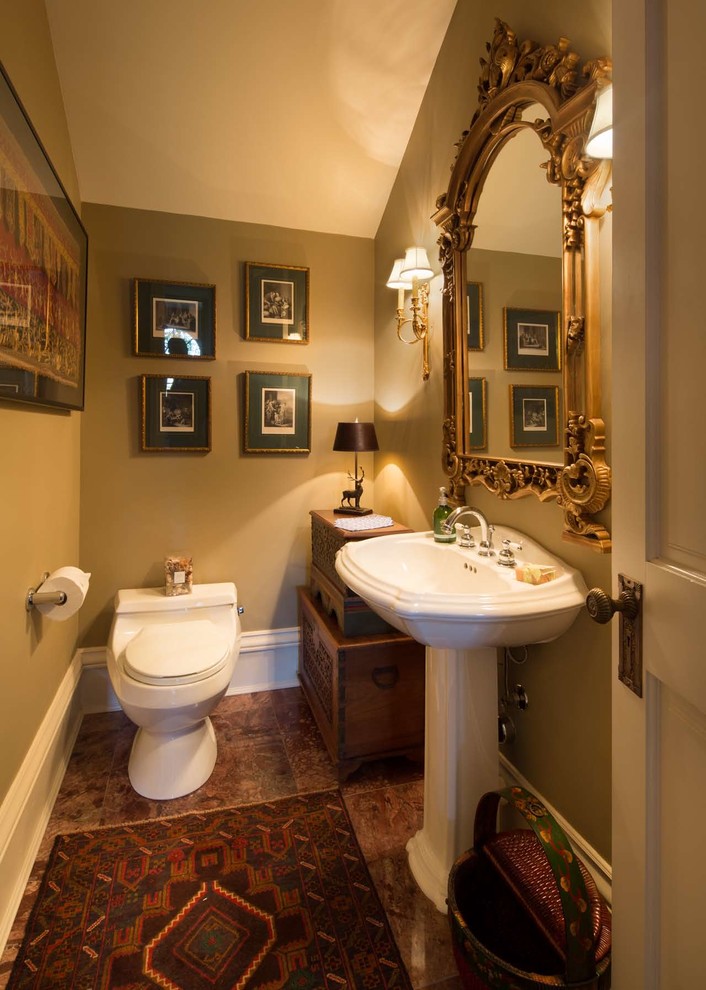 Example of a huge classic powder room design in Sacramento