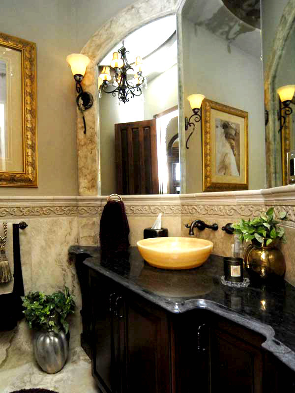 Luxury Custom Powder Room Traditional Powder Room Denver by