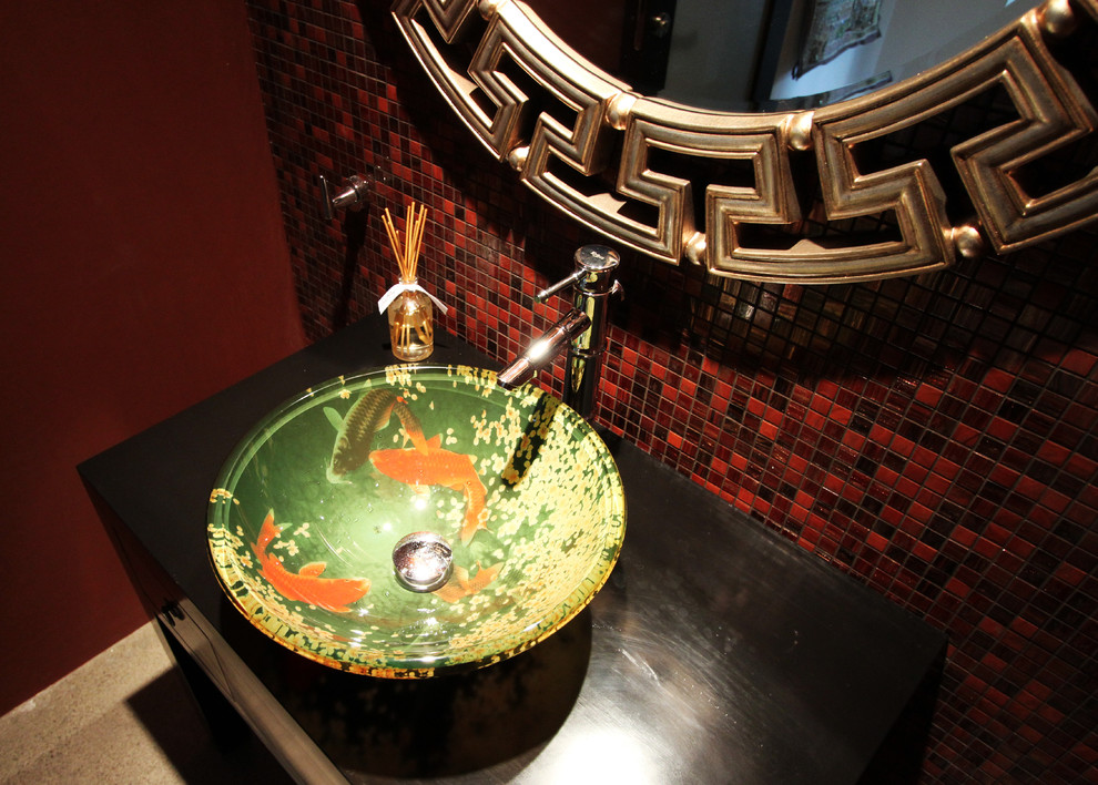 Foto på ett orientaliskt toalett