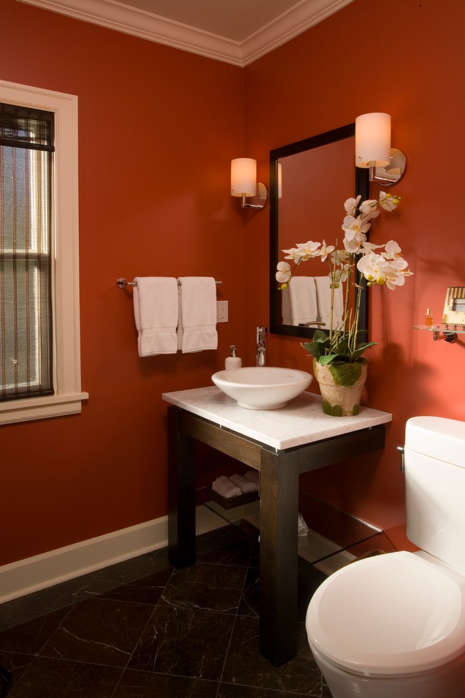 Madison Park Powder - Asian - Powder Room - Seattle - by Riddle ...