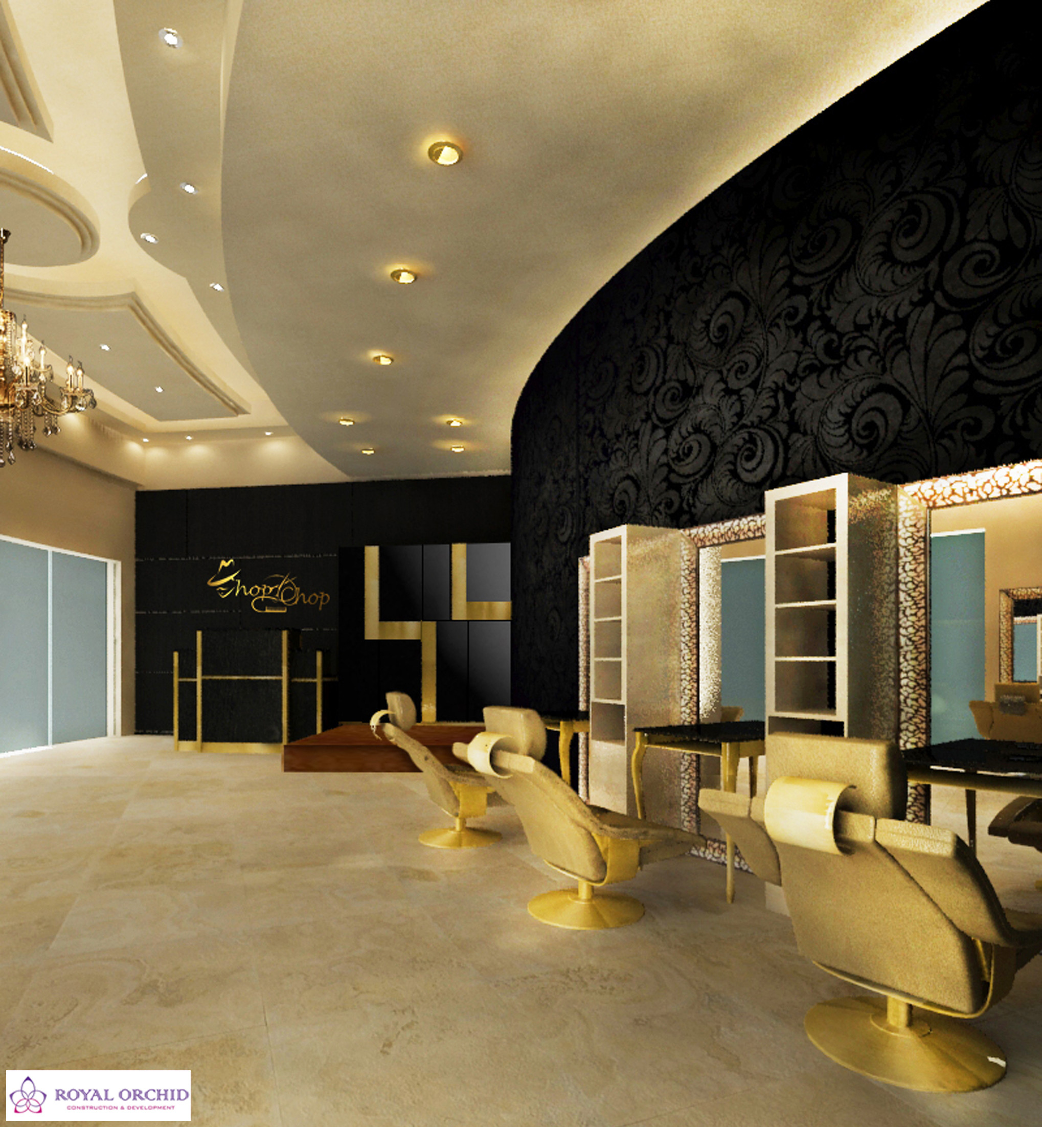 Men's hair Salon - Contemporary - Powder Room - Other - by Interior  Designer, Free lancer | Houzz