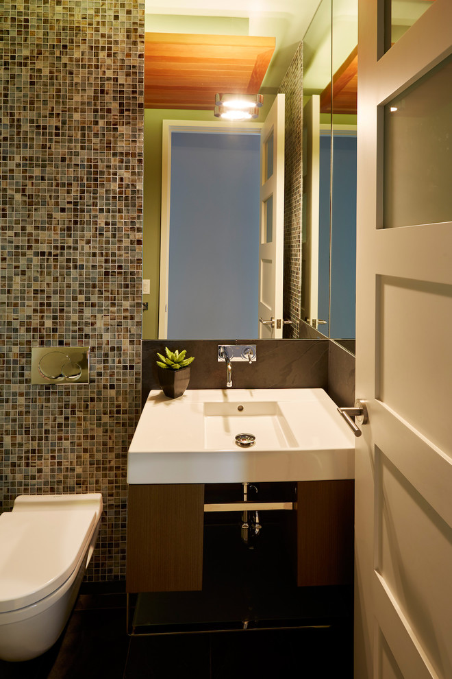 MidCentury Menlo Midcentury Powder Room San Francisco by