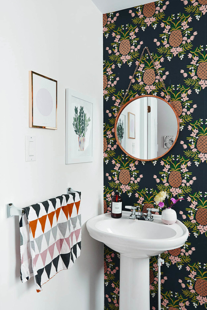 Midcentury Modern Apartment Midcentury Powder Room New York by