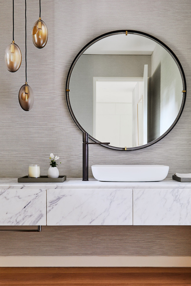 Contemporary cloakroom in New York.