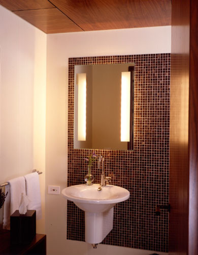 Photo of a modern cloakroom in New York.