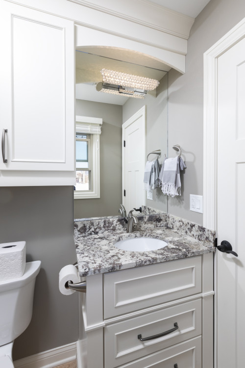 Transitional powder room