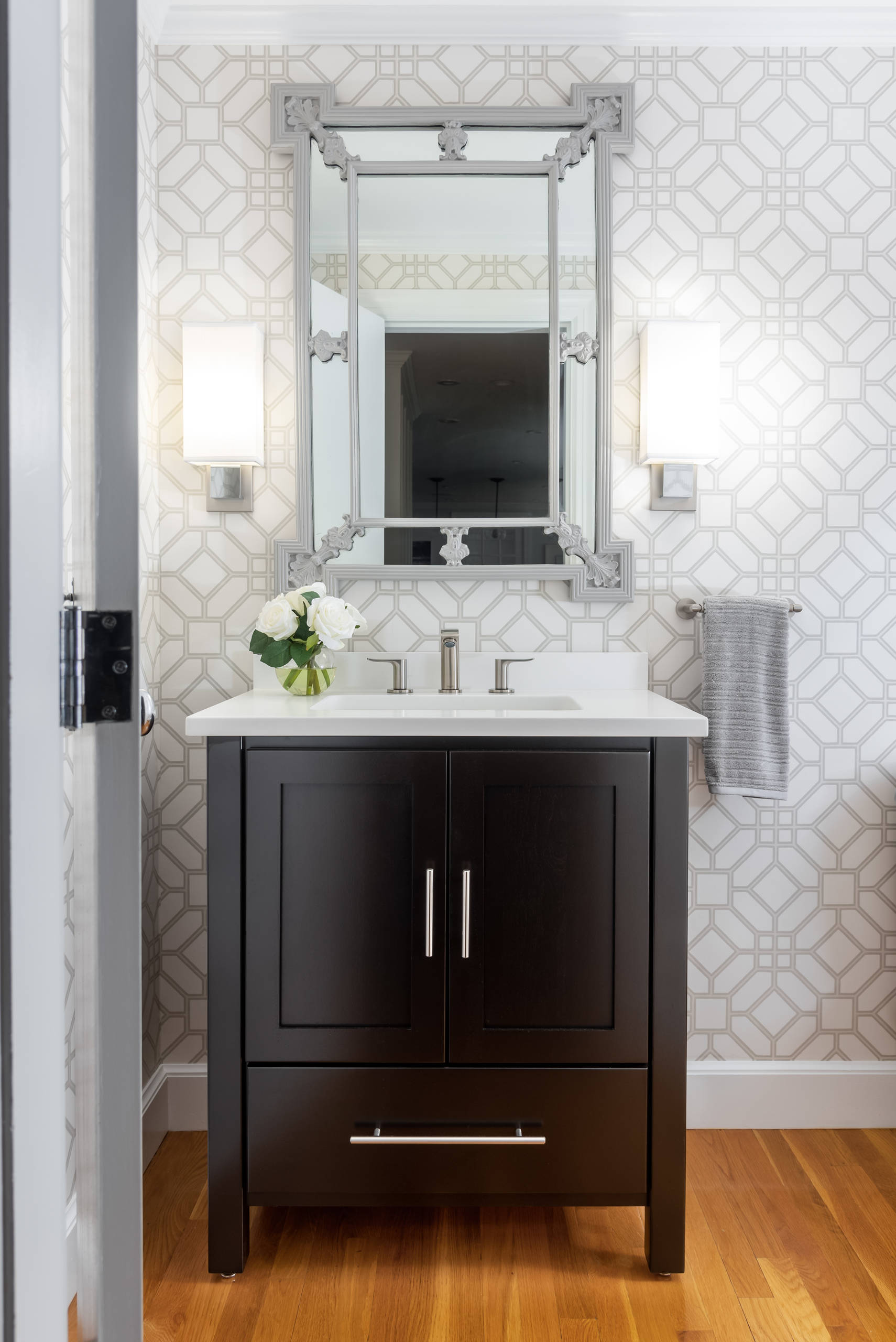 Dark Wood Vanity Powder Room Ideas - 1 : With beauty and benefits in