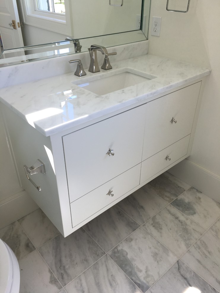 Nolen Custom Home Preston Hollow Dallas Modern Powder Room