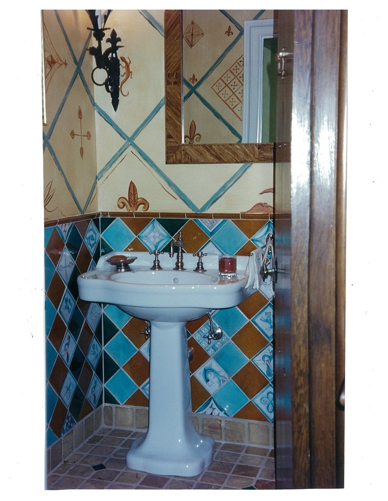 Normandy Style Farm House Eclectic Cloakroom New York by
