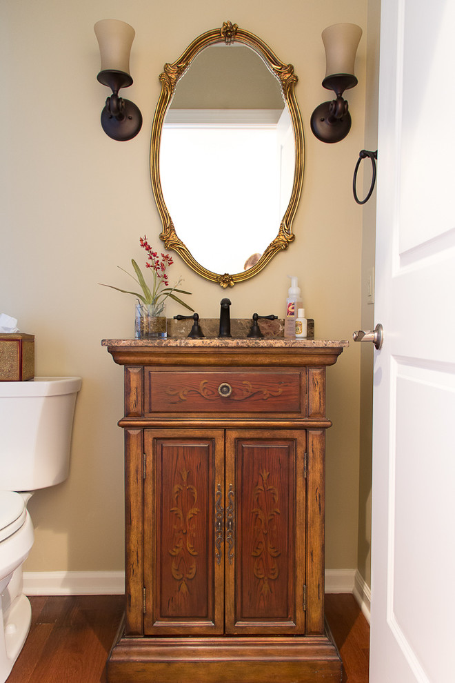 One Vinings Mountain Traditional Powder Room Atlanta by Studio