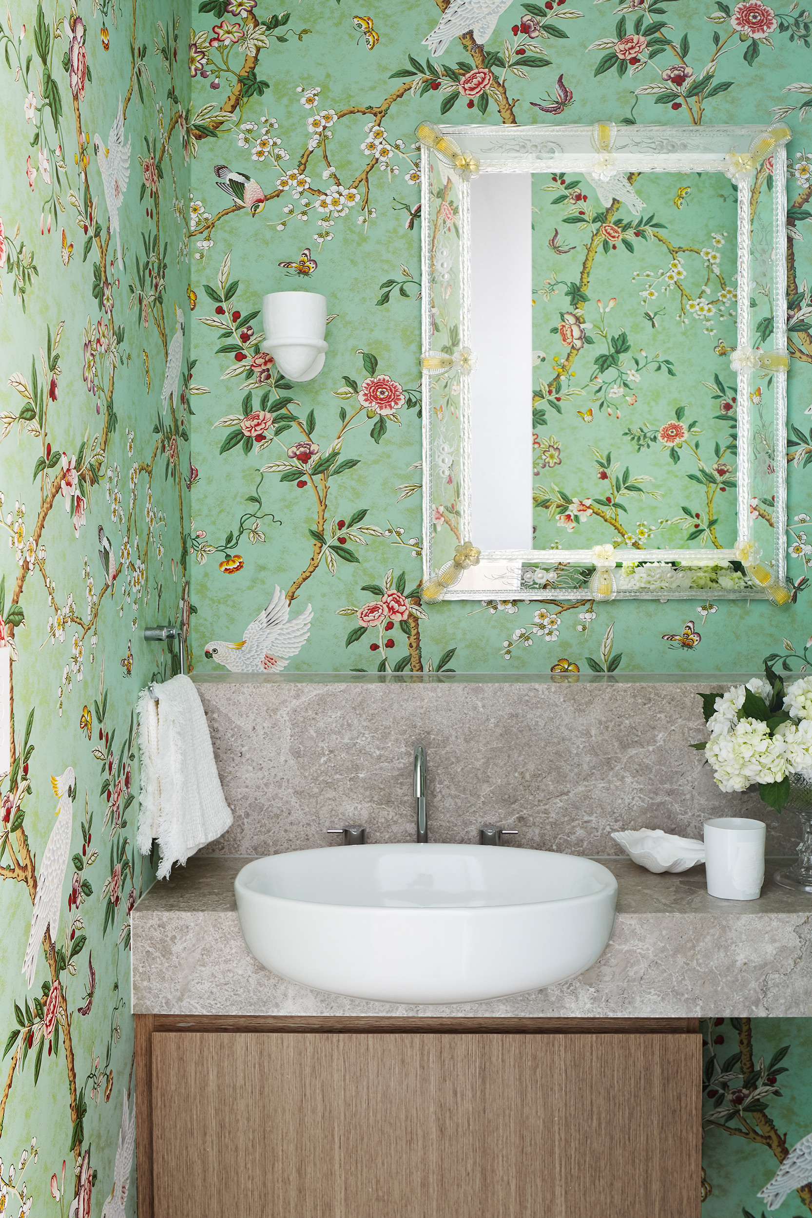 17+ Green Powder Room Ideas