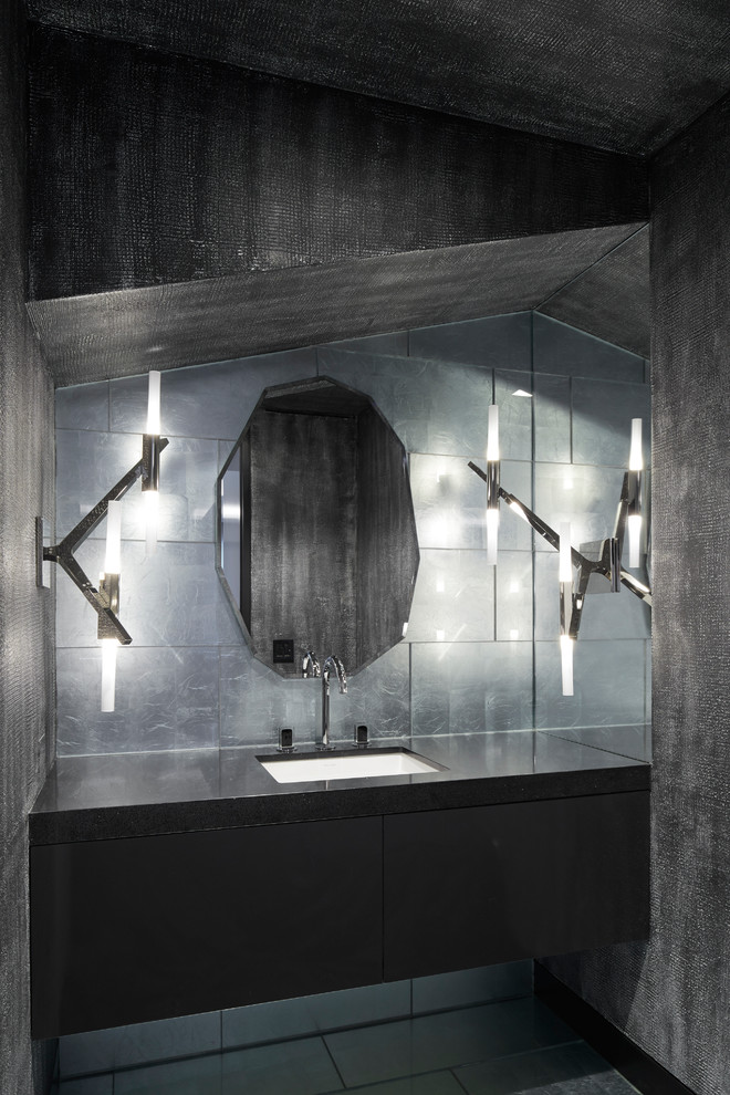 Photo of a contemporary cloakroom in New York.
