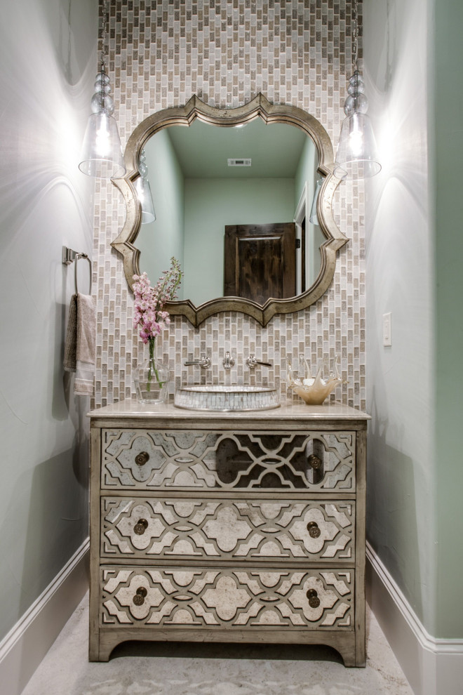 This is an example of a mediterranean cloakroom in Dallas.