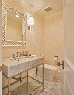 Pure powder room bliss 💙 @josephinewheelerdesign @virginia_cheek