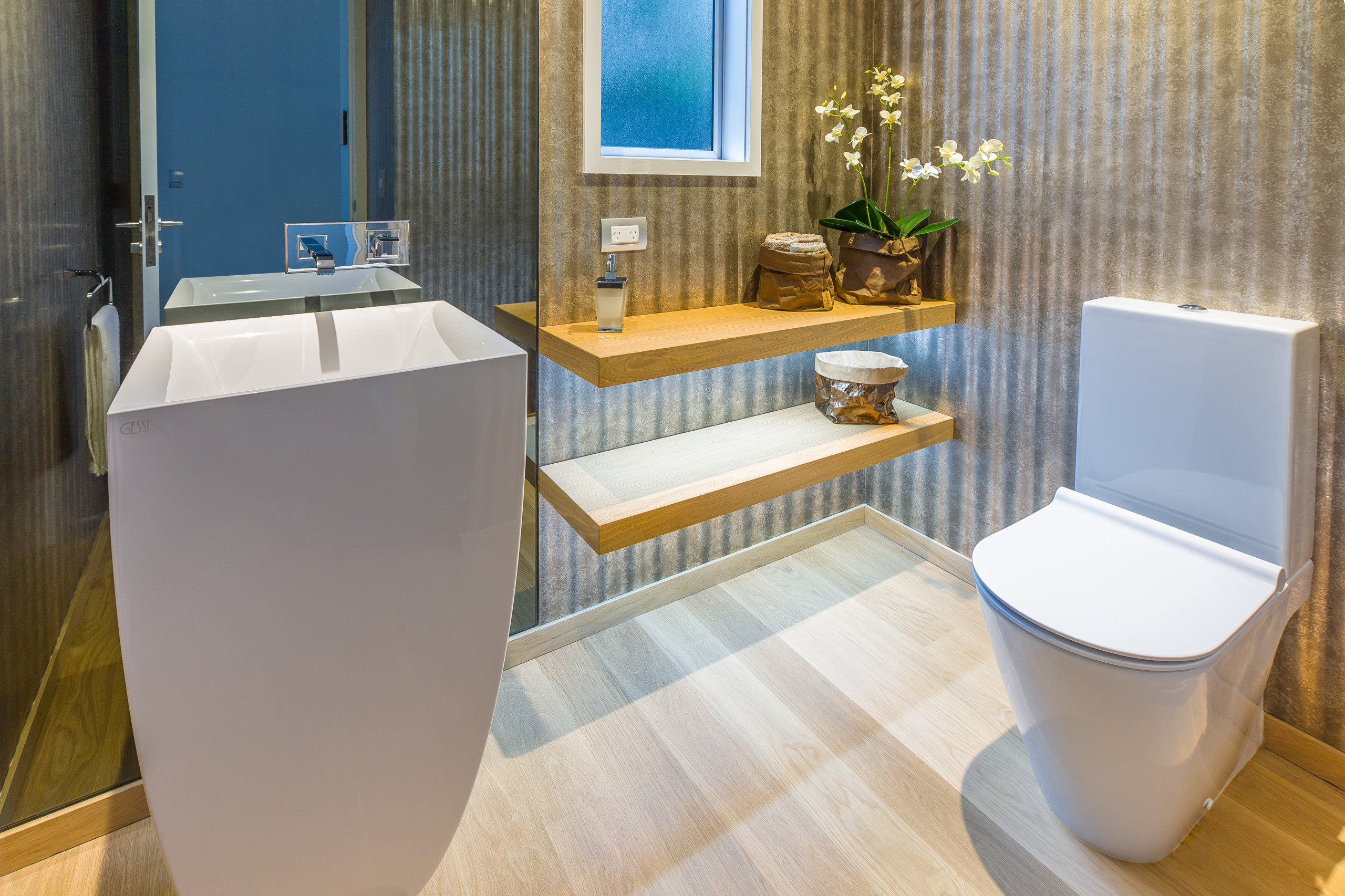 Muebles para lavabos con pedestal - BlogDecoraciones  Pedestal sink  cabinet, Wood interior design, Interior design living room