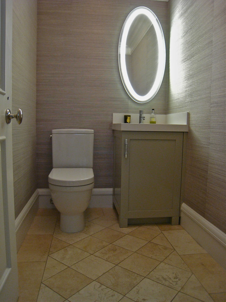 На фото: туалет в современном стиле
