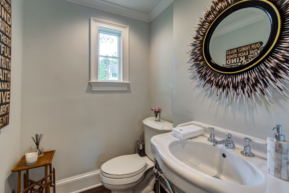 Powder Room - French Normandy Tudor - Contemporary - Powder Room - New ...