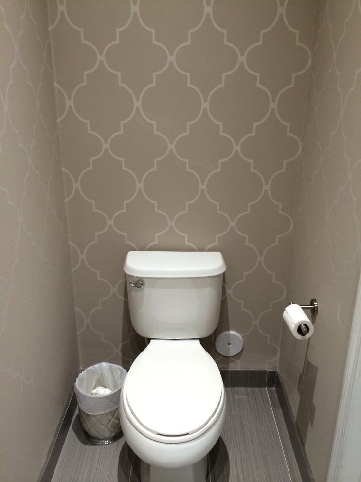 Exempel på ett modernt toalett
