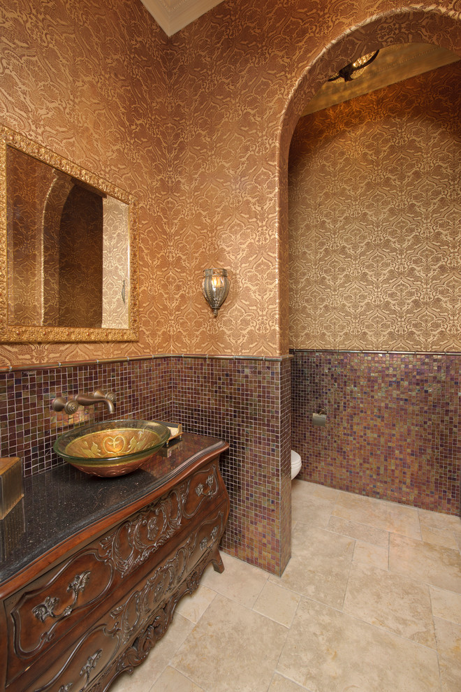This is an example of a mediterranean cloakroom in Houston.