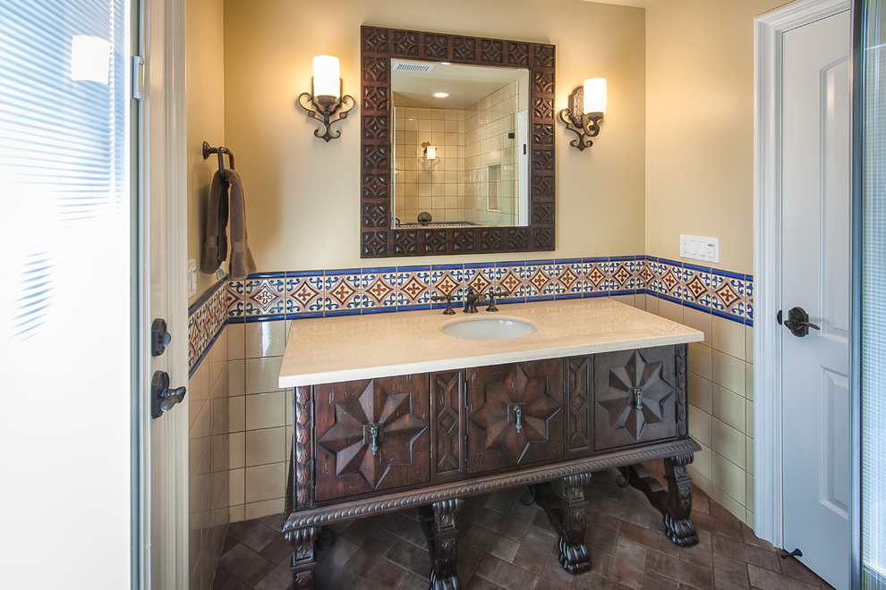 This is an example of a mediterranean cloakroom in Orange County.