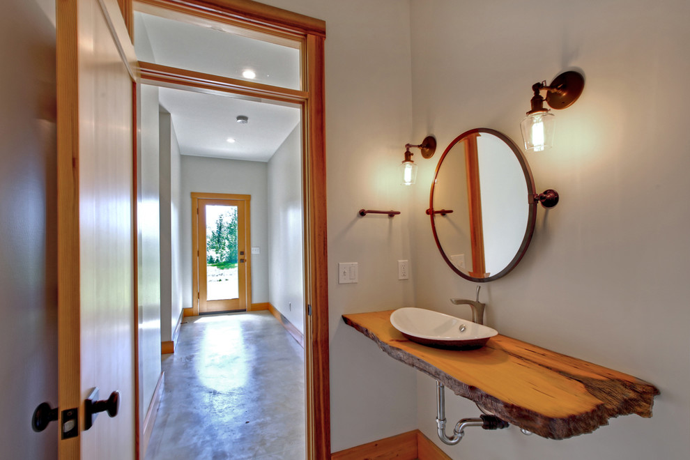 Sauvie Island Addition Farmhouse Powder Room Portland by Lux