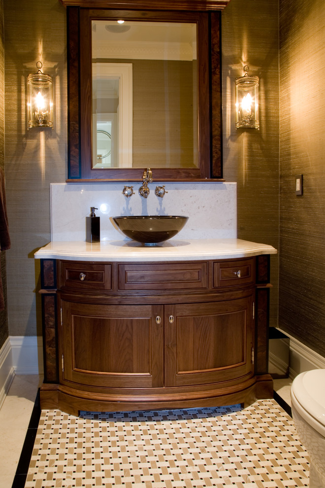 The Kingsway Residence Traditional Powder Room Toronto by Coe