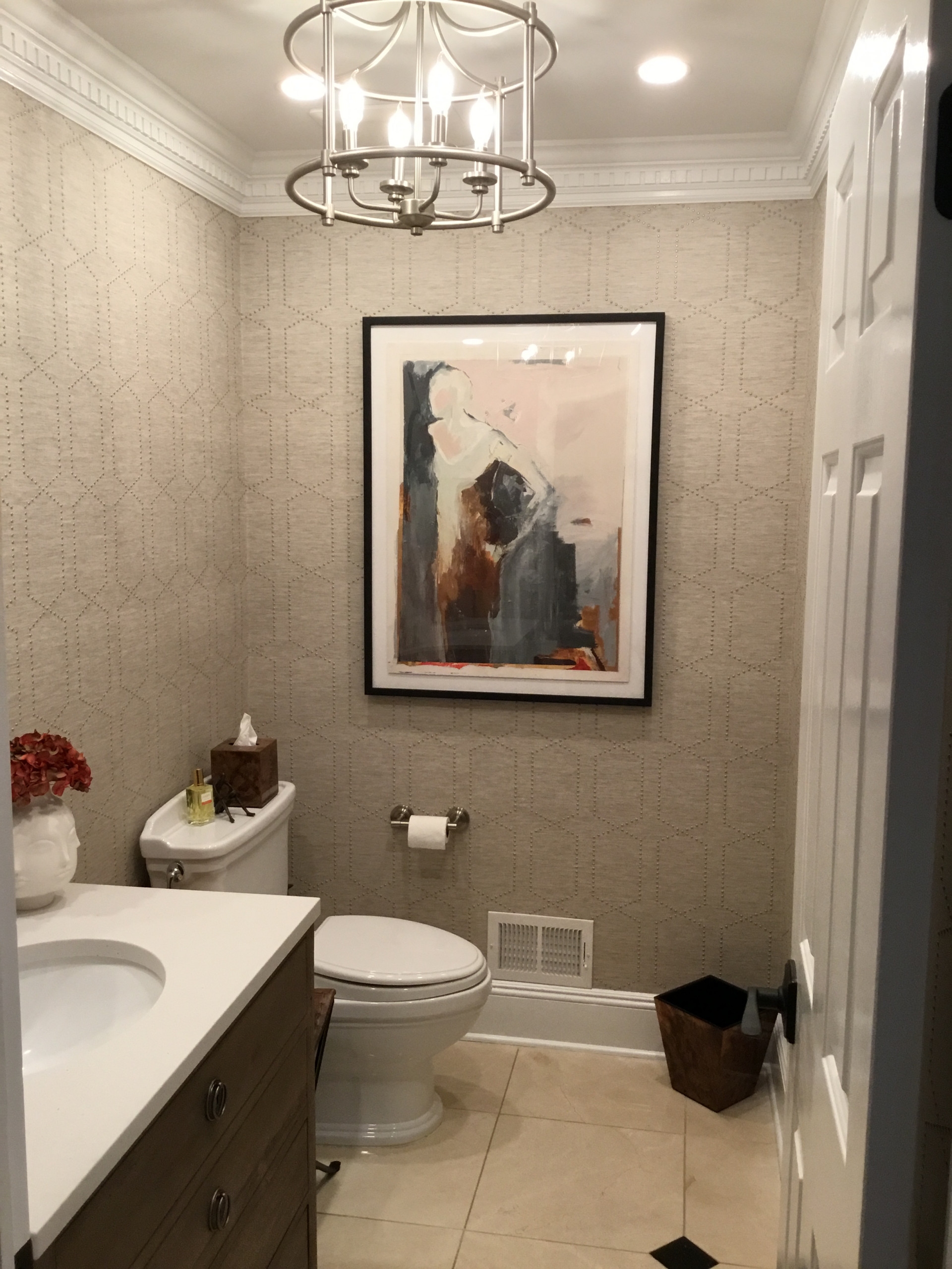 75 Beautiful Brown Wallpaper Powder Room Pictures Ideas March 21 Houzz 75 Beautiful Brown Wallpaper Powder Room Pictures Ideas March 21 Houzz