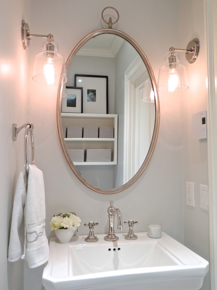 Victorian Flare Victorian Powder Room Montreal by natasha k