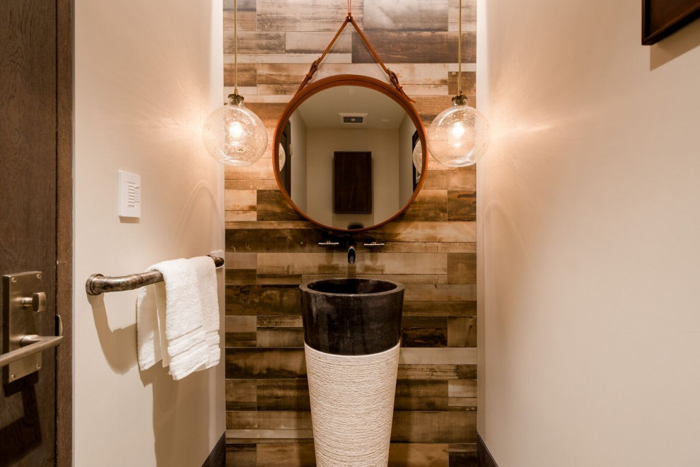 This is an example of an expansive rustic cloakroom in Other.
