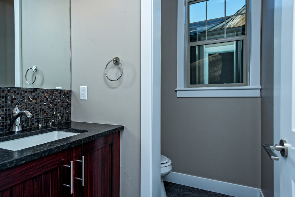 Washington Park Denver Custom Home Transitional Powder Room