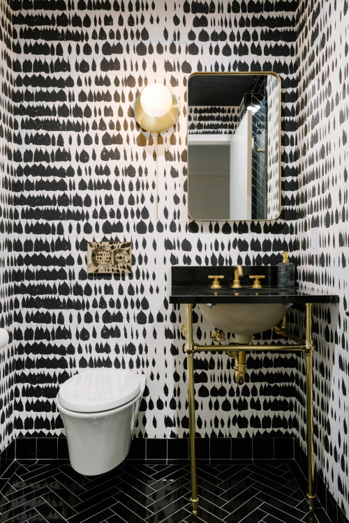 Black and White Bathroom Create a stunning Bathroom Design   | Kitchen Backsplash Products & Ideas