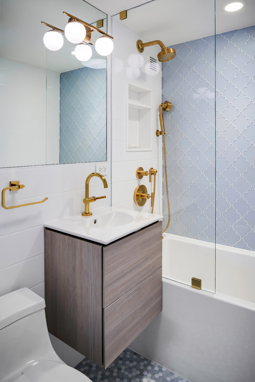 geometric tiles for bathroom