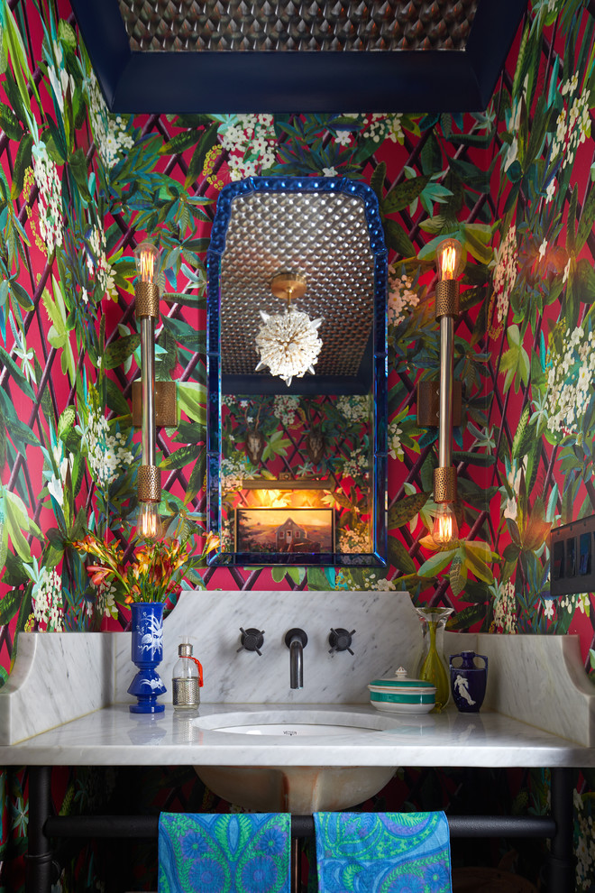 This is an example of a bohemian cloakroom in New York.