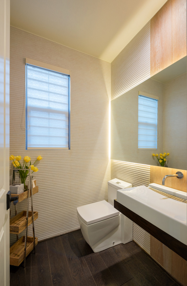 Zen Design for Interior & Exterior Spaces Asian Powder Room Los