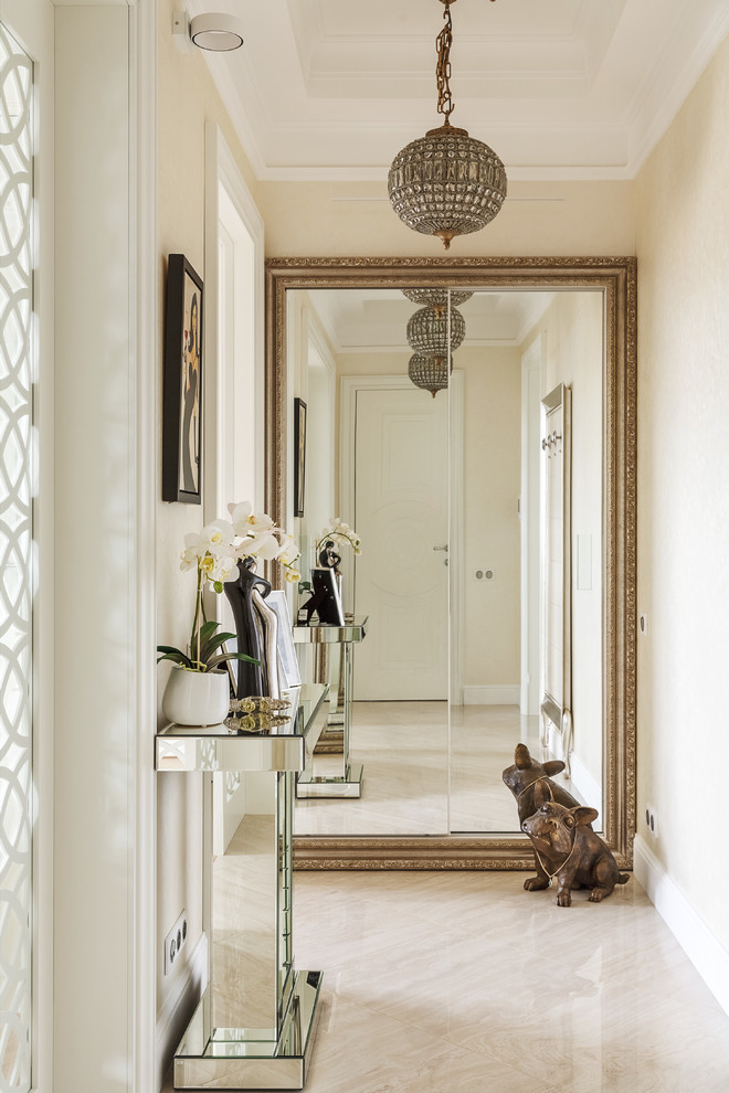 Inspiration for a timeless entryway remodel in Moscow
