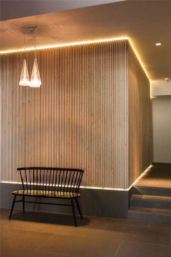 Bild på en minimalistisk hall