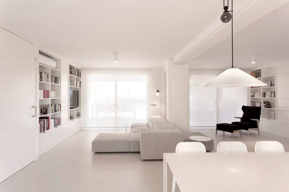 Modernes Wohnzimmer in Barcelona