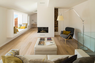 75 Scandinavian Family Room with a Corner Fireplace Ideas You'll Love -  November, 2023 | Houzz